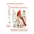 (2 Pack) Cardinal Bird Magnets - North Carolina State Bird Decor - Floral Home Accents - 5" On Longest Side - Premium Magnet - for Cars, Refrigerators, Toolboxes, Lockers - Made in USA - MAG18742