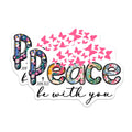 (2 Pack) Peace Be with You Magnets - Christian Inspirational - Floral Butterfly - Scripture Home Decor - John 20:21-5 Inches On Longest Side - Thick Durable Magnet - Made in USA - MAG28203