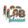 (2 Pack) Lab Technician Magnets - Animal Print Decor - Lab Tech Magnets for Fridge - 5" On Longest Side - Premium Magnet - for Cars, Refrigerators, Toolboxes, Lockers - Made in USA - MAG17845