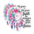 (2 Pack) Inspirational Quote Stickers - Floral Dreamcatcher - Motivational Stickers for Laptops and Water Bottles - 5" On Longest Side - Sticks to Smooth Flat Surfaces - Made in USA - BMCS6472