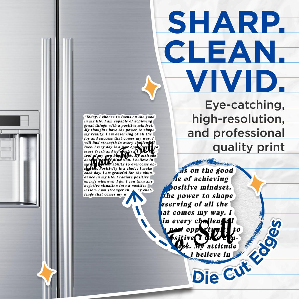 (2 Pack) Positive Affirmation Magnets - Motivational Quote Magnets - Inspirational Message Magnets- 5" On Longest Side - for Fridges, Toolboxes, Cars - Made in USA - MAG3018