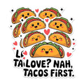 (2 Pack) Love Nah Tacos First Magnets - Cute Taco Magnets - Funny Kitchen Magnets- 5" On Longest Side - for Fridges, Toolboxes, Cars - Made in USA - MAG2998