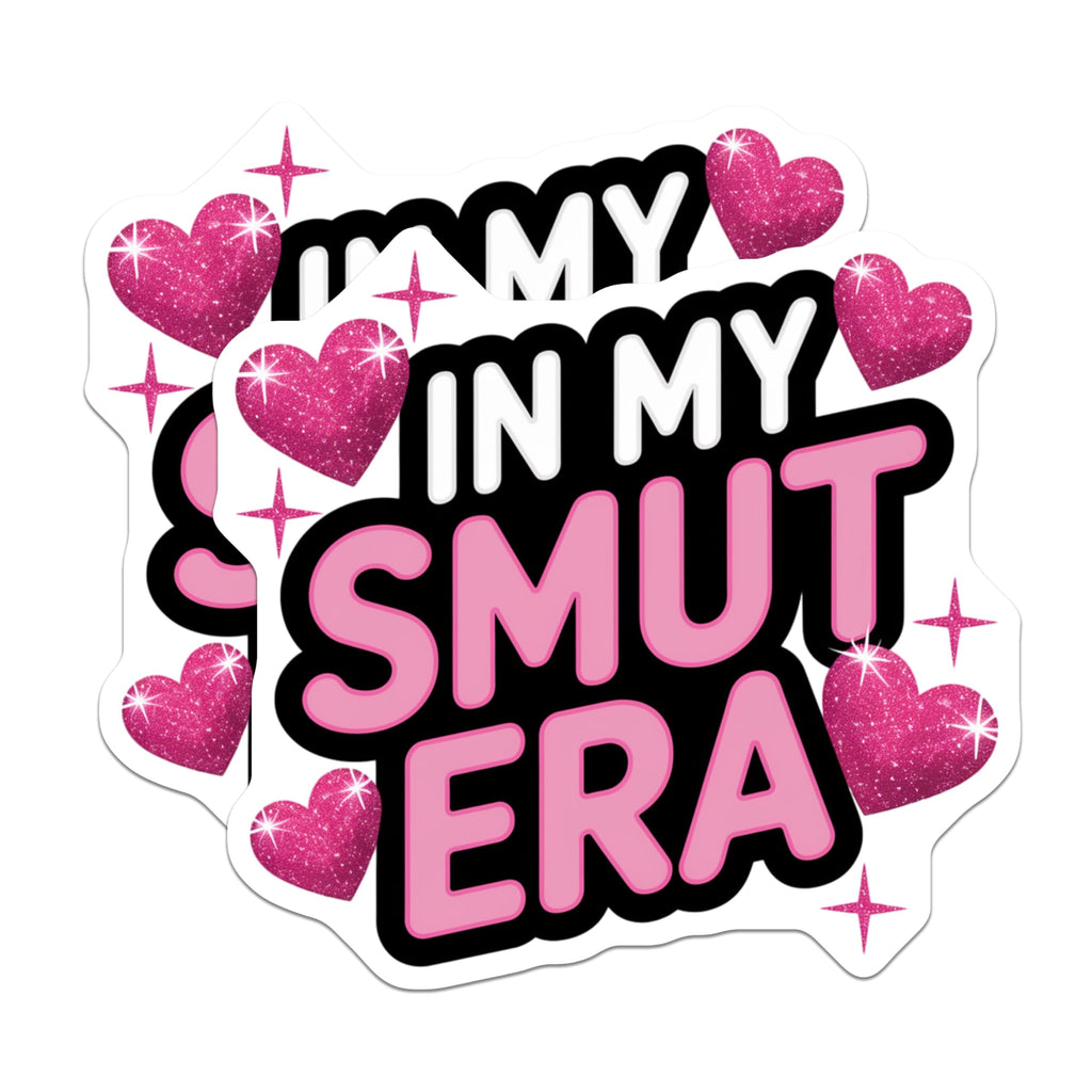 (2 Pack) in My Smut Era Magnets - Spicy Book Reader Accessory - Booktok Enthusiast Merch - Romance Novel Fan Decor - 5 Inches On Longest Side - Thick Durable Magnet - Made in USA - MAG23433