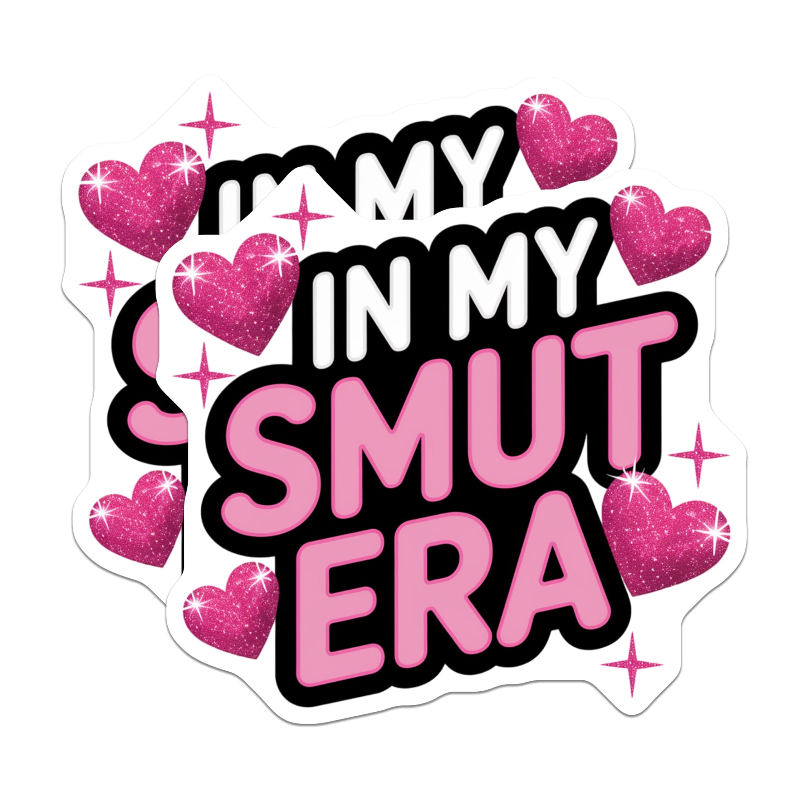 (2 Pack) in My Smut Era Magnets - Spicy Book Reader Accessory - Booktok Enthusiast Merch - Romance Novel Fan Decor - 5 Inches On Longest Side - Thick Durable Magnet - Made in USA - MAG23433