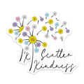 (2 Pack) Kindness Flower Magnets - Scatter Kindness Decor - Floral Refrigerator Magnets - 5" On Longest Side - Premium Magnet - for Cars, Refrigerators, Toolboxes, Lockers - Made in USA - MAG17824