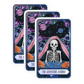 (3 Pack) Adventure Avoider Decals - Skeleton Floral Art - Galaxy Planets Stickers - 3 Inches On Longest Side - Easy Peel & Apply - Made in USA - 3MCS8754