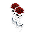 (2 Pack) Romantic Rose Magnets - Minimalist Couple Line Art - Celestial Moon Spiritual Home Decor - 5 Inches On Longest Side - Thick Durable Magnet - Made in USA - MAG36895