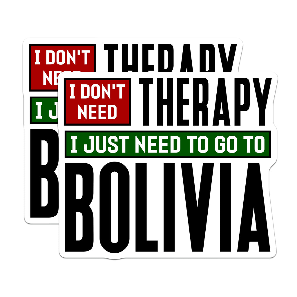 (2 Pack) Bolivia Travel Magnets - Funny Wanderlust Adventure Magnets - Fridge Souvenir Decor - 5 Inches On Longest Side - Thick Durable Magnet - Made in USA - MAG36336