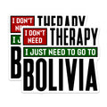 (2 Pack) Bolivia Travel Magnets - Funny Wanderlust Adventure Magnets - Fridge Souvenir Decor - 5 Inches On Longest Side - Thick Durable Magnet - Made in USA - MAG36336
