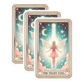 (3 Pack) Fairy Girl Decals - Celestial Sticker - Tarot Card Decal - 3 Inches On Longest Side - Easy Peel & Apply - Made in USA - 3MCS4173