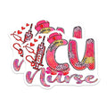 (2 Pack) ICU Nurse Magnets - Nurse Life Decor - Registered Nurse Refrigerator Magnets - 5" On Longest Side - Premium Magnet - for Cars, Refrigerators, Toolboxes, Lockers - Made in USA - MAG18489