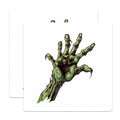 (2 Pack) Zombie Hand Magnets - Horror Decor - Halloween Spooky Undead Art - 5 Inches On Longest Side - Thick Durable Magnet - Made in USA - MAG37193