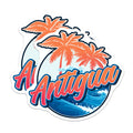 (2 Pack) Antigua Caribbean Magnets - Island Souvenir - Tropical Decor Fridge Magnets - 5" On Longest Side - Premium Magnet - for Cars, Refrigerators, Toolboxes, Lockers - Made in USA - MAG18977