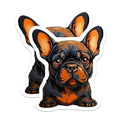 (2 Pack) Cute French Bulldog Magnets - Adorable Pet - Frenchie Fridge Magnets - 5" On Longest Side - for Cars, Fridges, Toolboxes - Made in USA - MAG3944