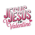 (2 Pack) Love Jesus Stickers - Inspirational Faith Stickers - Valentine's Day Faith Stickers - 5" On Longest Side - Sticks to Any Smooth Flat Surface - Made in USA - BMCS2985