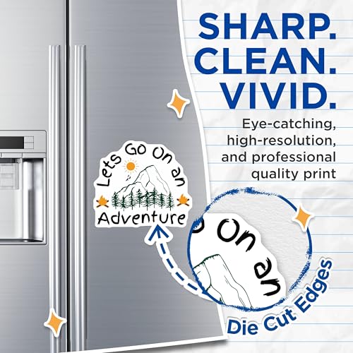 (2 Pack) Adventure Magnets - Mountain Hike Decor - Nature Enthusiast - Camping Magnets for Outdoors - 5" On Longest Side - for Cars, Fridges, Toolboxes - Made in USA - MAG5645
