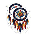 (2 Pack) Dream Catcher Magnets - Bohemian Decor Spiritual Feathers - Stained Glass Effect Mandala Art - 5 Inches On Longest Side - Thick Durable Magnet - Made in USA - MAG30458