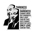(2 Pack) Light Overcomes Darkness Stickers - Inspirational Message - Motivational Quotes Stickers - 5" On Longest Side - Sticks to Smooth Flat Surfaces - Made in USA - BMCS3758