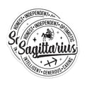 (2 Pack) Sagittarius Zodiac Stickers - Astrology Stickers - Horoscope Stickers for Sagittarius - 5" On Longest Side - Sticks to Smooth Flat Surfaces - Made in USA - BMCS5290