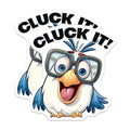 (2 Pack) Funny Bird Magnets - Cluck It - Silly Chicken Magnets for Fridge Locker Office - 5" On Longest Side - for Cars, Fridges, Toolboxes - Made in USA - MAG4375