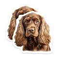 (2 Pack) Cocker Spaniel Magnets - Dog Lover Decor - Pet Parent Souvenir - 5 Inches On Longest Side - Thick Durable Magnet - Made in USA - MAG30059