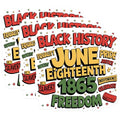 (3 Pack) Juneteenth Decals - Black History - Equality Pride - Laptop Decal - 3 Inches On Longest Side - Easy Peel & Apply - Made in USA - 3MCS2666