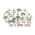 (2 Pack) Spring Goose Magnets - Cute Easter Duck Animal Decor - Whimsical Fridge Locker Kitchen Magnet - 5 Inches On Longest Side - Thick Durable Magnet - Made in USA - MAG37168