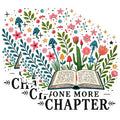 (3 Pack) Book Decals - One More Chapter Decal - Floral Book Decal - 3 Inches On Longest Side - Easy Peel & Apply - Made in USA - 3MCS1560