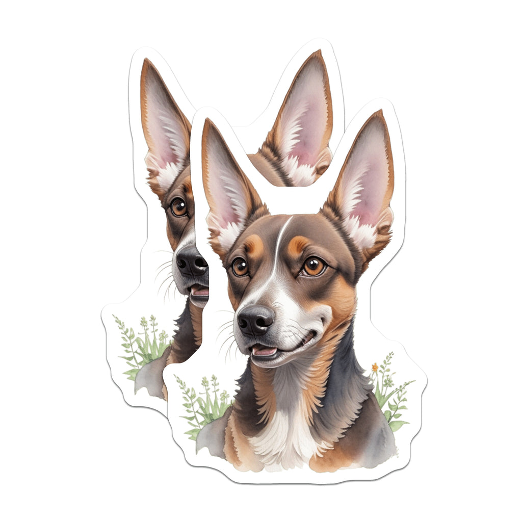 (2 Pack) Cute Dog Magnets - Watercolor Pet Art - Animal Lover Decor - Fridge Magnet - Dog Mom Gift Idea - 5 Inches On Longest Side - Thick Durable Magnet - Made in USA - MAG36318