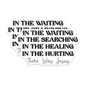 (2 Pack) There was Jesus Magnets - Christian Faith Quote - Inspirational Fridge Decor - 5 Inches On Longest Side - Thick Durable Magnet - Made in USA - MAG27906