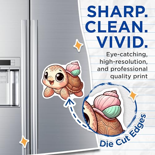 (2 Pack) Kids Room Decor Magnet - 5" On Longest Side - Sticks to Smooth Flat Surfaces - Made in USA - MAG10088