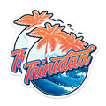(2 Pack) Trinidad Magnets - Tropical Island Decor - Caribbean Vacation Souvenir - 5 Inches On Longest Side - Thick Durable Magnet - Made in USA - MAG19209