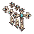 (3 Pack) Cross Decals - Religious Decor - Faith Stickers - 3 Inches On Longest Side - Easy Peel & Apply - Made in USA - 3MCS7496