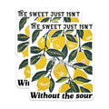 (2 Pack) Lemon Quote Stickers - Motivational Stickers - Retro Lemon Stickers - 5" On Longest Side - Sticks to Smooth Flat Surfaces - Made in USA - BMCS3865