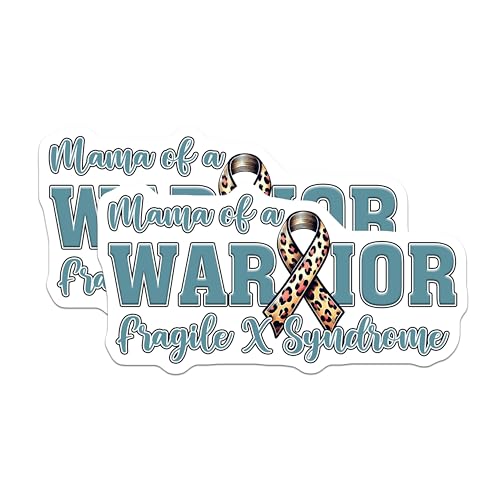 (2 Pack) Mama of a Warrior Magnets - Medical Support Decor - 5" On Longest Side - for Cars, Fridges, Toolboxes - Made in USA - MAG821