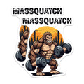 (2 Pack) Massquatch Magnets - Bigfoot Bodybuilder Art - Funny Gym Motivation - Workout Lover Decor - 5 Inches On Longest Side - Thick Durable Magnet - Made in USA - MAG22706