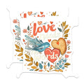 (2 Pack) Love Needs No Words Stickers - Inspirational Quote Stickers - Cute Bird and Heart Stickers - 5" On Longest Side - Sticks to Any Smooth Flat Surface - Made in USA - BMCS3509