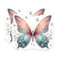 (2 Pack) Ethereal Butterfly Magnets - Pastel Fairy Aesthetic - Whimsical Dreamcore Decor - 5 Inches On Longest Side - Thick Durable Magnet - Made in USA - MAG37038