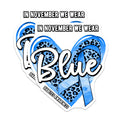 (2 Pack) Diabetes Awareness Magnets - in November We Wear Blue - Support Magnets - 5" On Longest Side - Premium Magnet - for Cars, Refrigerators, Toolboxes, Lockers - Made in USA - MAG16810