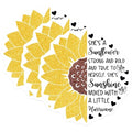 (3 Pack) Sunflower Decals - Motivational Quotes - Laptop Decal - 3 Inches On Longest Side - Easy Peel & Apply - Made in USA - 3MCS4070