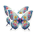 (2 Pack) Butterfly Magnets - Floral Insect - Decorative Fridge Magnets - 5" On Longest Side - Premium Magnet - for Cars, Refrigerators, Toolboxes, Lockers - Made in USA - MAG15300