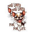 (2 Packs) Chihuahua Dog Lover for Life Stickers - Chihuahua Dog Breed Decals - 5 Inches On Longest Side - Premium Vinyl Decal - Sticks to Any Smooth Flat Surface - Made in USA - BMCS2408