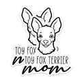 (2 Pack) Toy Fox Terrier Mom Magnets - Cute Dog Lover Art - Pet Parent Refrigerator Decor - 5 Inches On Longest Side - Thick Durable Magnet - Made in USA - MAG27045