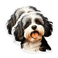 (2 Pack) Happy Havanese Magnets - Cute Dog Lover Decor - Pet Parent Refrigerator Art - 5 Inches On Longest Side - Thick Durable Magnet - Made in USA - MAG27327