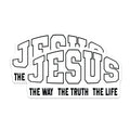 (2 Pack) Jesus The Way The Truth The Life Magnets - Christian Faith Decor - Inspirational Bible Verse Scripture - 5 Inches On Longest Side - Thick Durable Magnet - Made in USA - MAG27176
