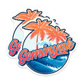 (2 Pack) Seminyak Magnets - Bali Travel - Beach Decor - Tropical Magnets - 5" On Longest Side - Premium Magnet - for Cars, Refrigerators, Toolboxes, Lockers - Made in USA - MAG17404