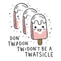 (3 Pack) Twatsicle Decals - Funny Rude - Sarcastic Sticker - 3 Inches On Longest Side - Easy Peel & Apply - Made in USA - 3MCS7438
