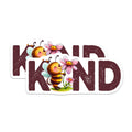 (2 Pack) Bee Kind Magnets - Floral Bee Design - Inspirational Fridge Magnets - 5" On Longest Side - Premium Magnet - for Cars, Refrigerators, Toolboxes, Lockers - Made in USA - MAG16786