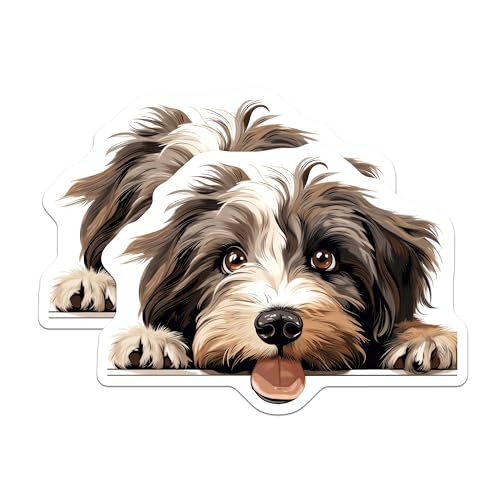 (2 Pack) Animal Lover Decor for Fridge or Locker Magnet - 5" On Longest Side - Sticks to Smooth Flat Surfaces - Made in USA - MAG10327
