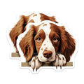 (2 Pack) Dog Decor for Refrigerator and Office Magnet - 5" On Longest Side - Sticks to Smooth Flat Surfaces - Made in USA - MAG10332